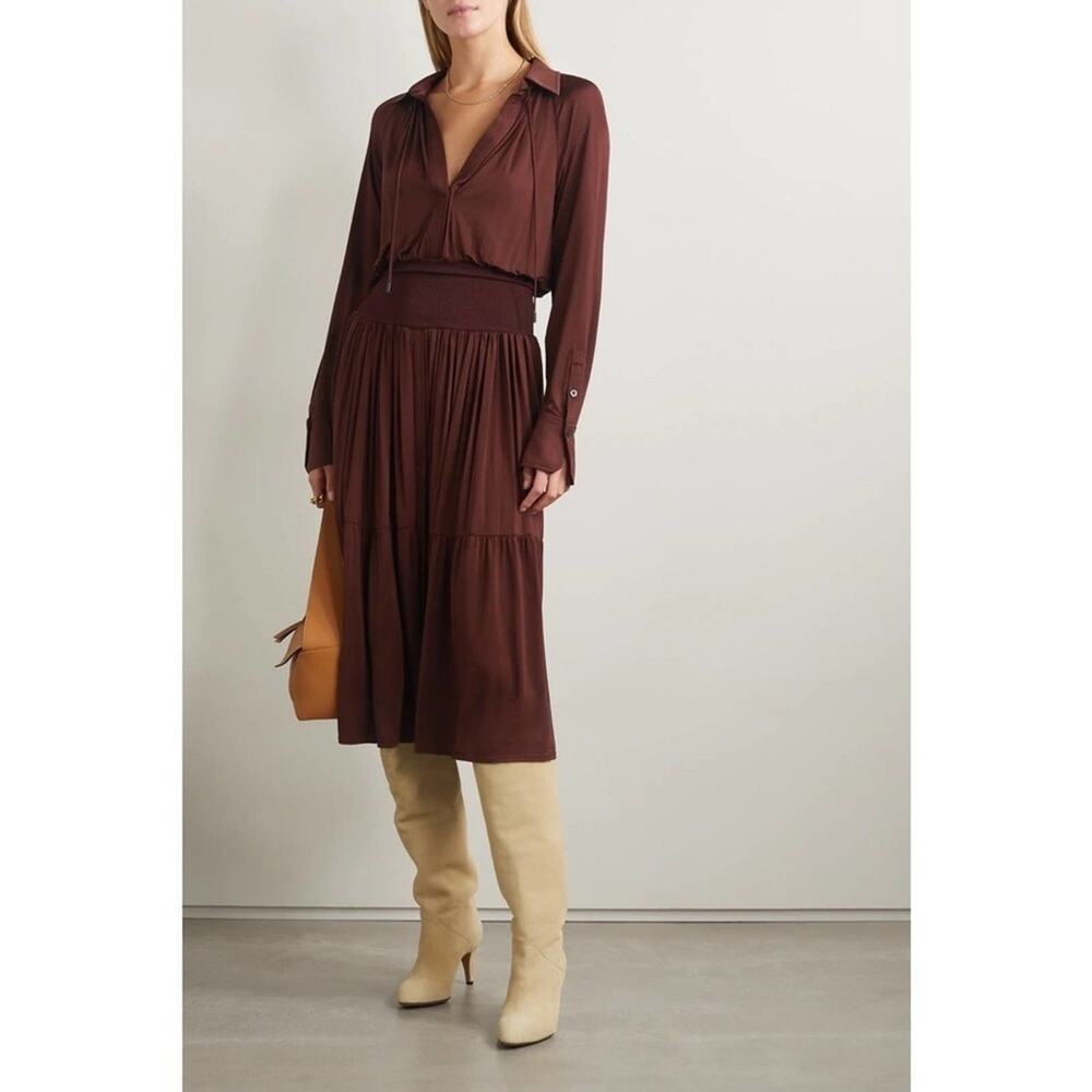 A.L.C. Conrad rib knit waist dress